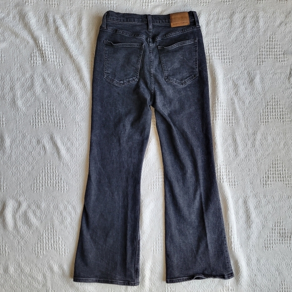 Denim Forum The Twiggy High Rise Flare 28L High-Waisted Flared Jeans- Black - Picture 3 of 12